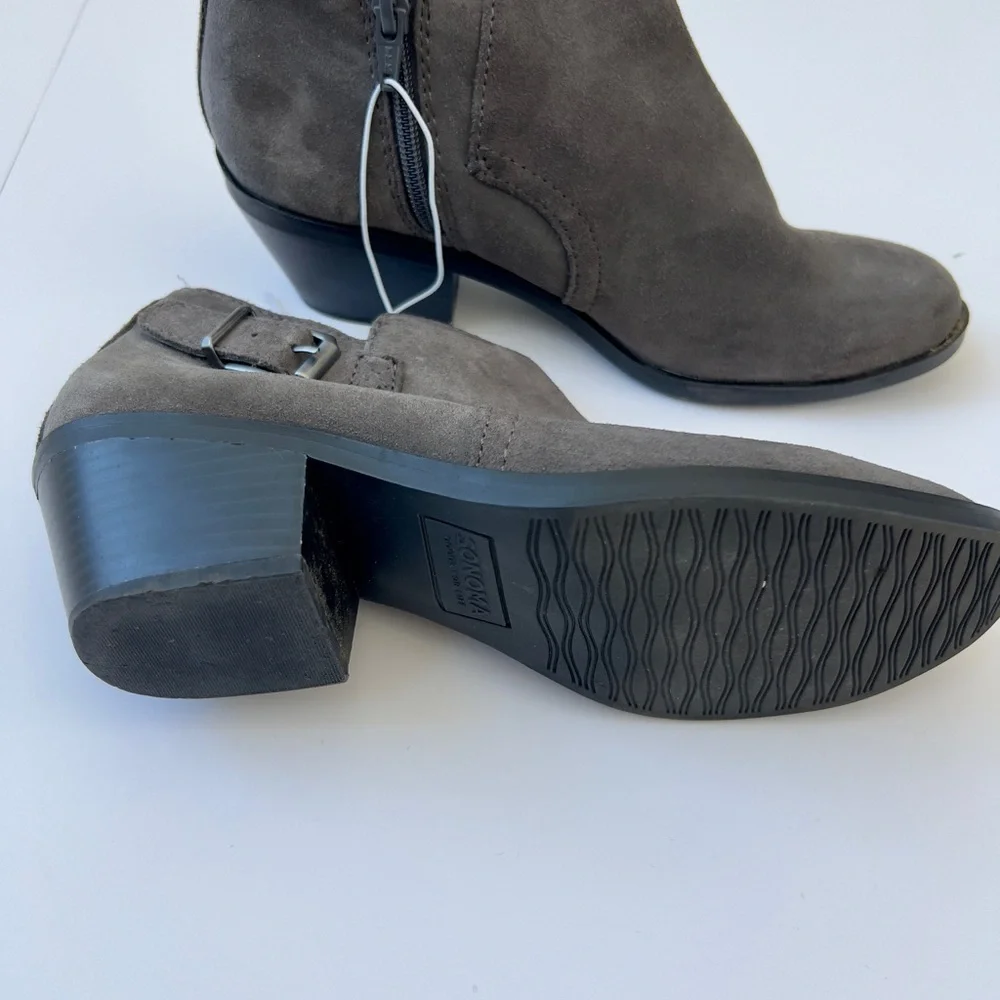 Gray Suede women’s Ankle Boots